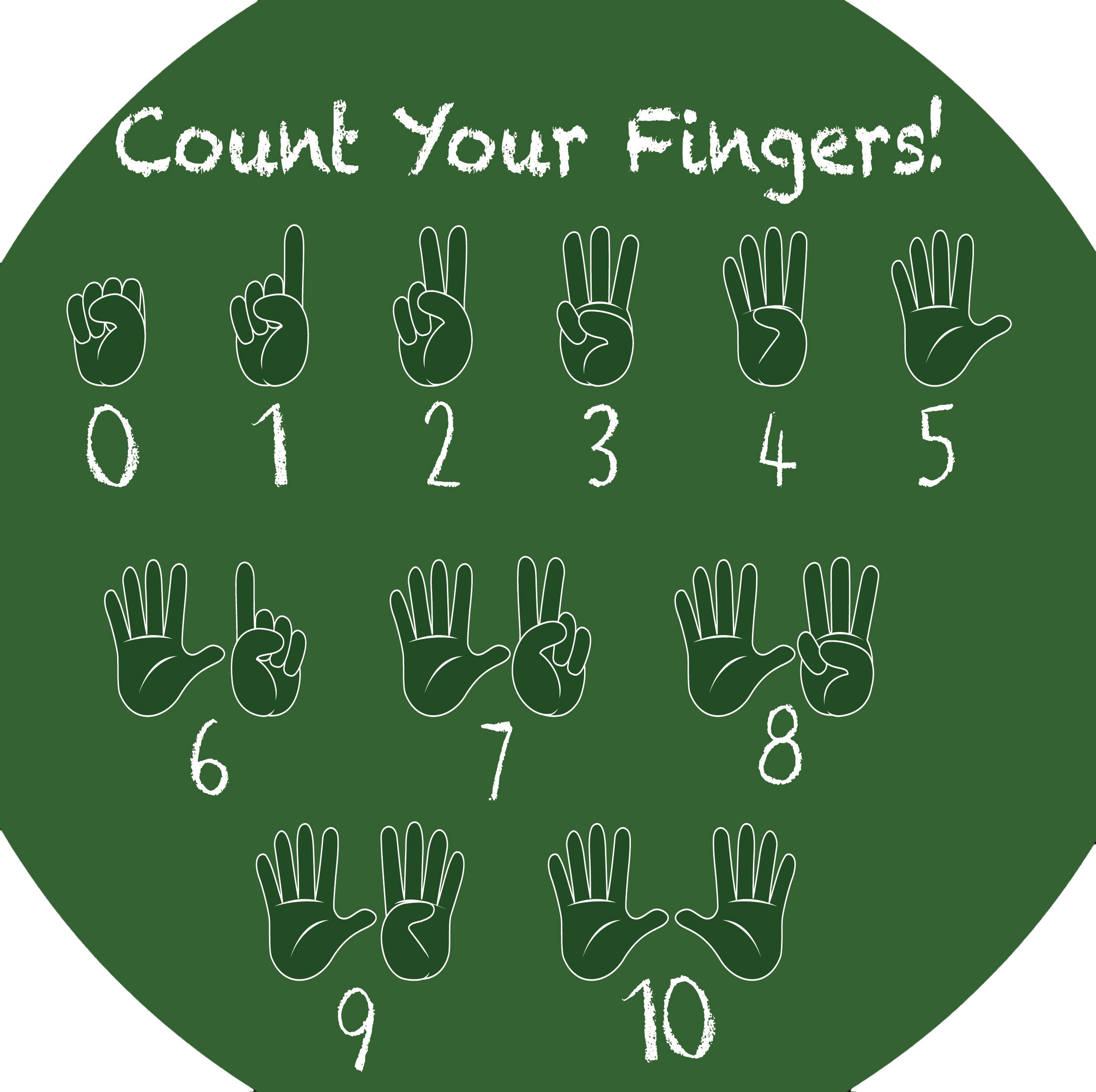 Tuff Tray - Junior Vinyl Mat Tellen (60×60 cm)