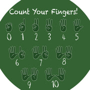Tuff Tray - Groot Vinyl Mat Tellen (88×88 cm)