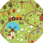 Tuff Tray - Groot Vinyl Mat Peuter Boerderij (88×88 cm)