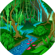 Tuff Tray - Groot Vinyl Mat Junglewereld (88×88 cm)