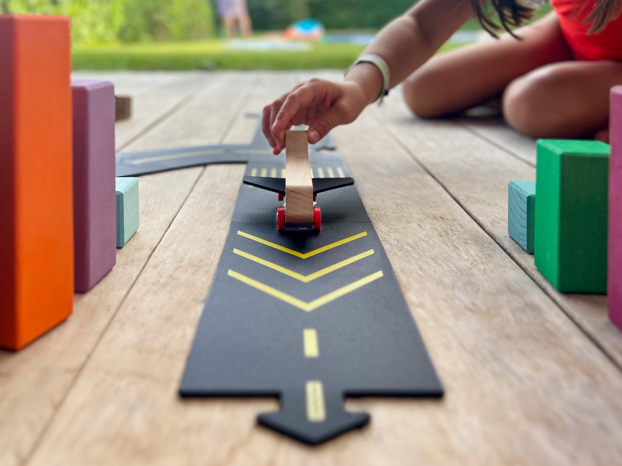Waytoplay Runway - Luchthaven Speelset met Vliegtuig | Flexibele Wegen 3-13 jaar