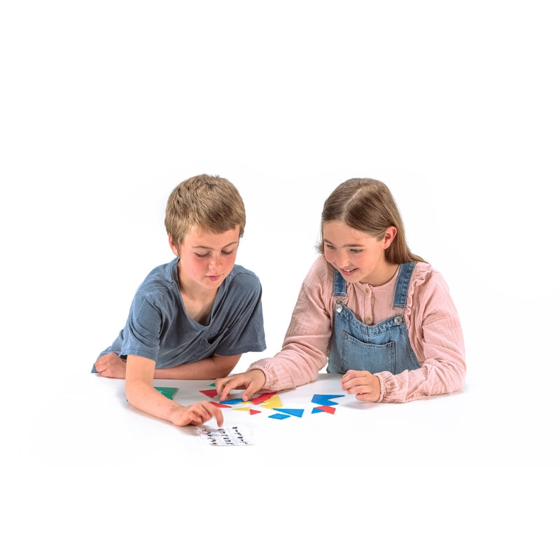 Wissner - Tangramset in 4 kleuren - 28 stuks