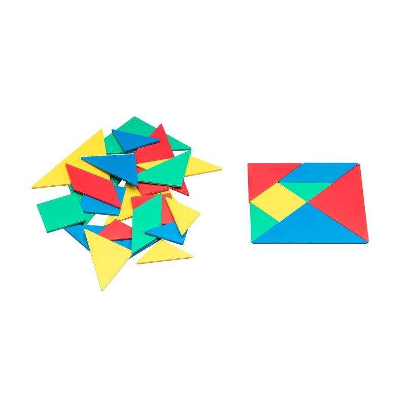 Wissner - Tangramset in 4 kleuren - 28 stuks