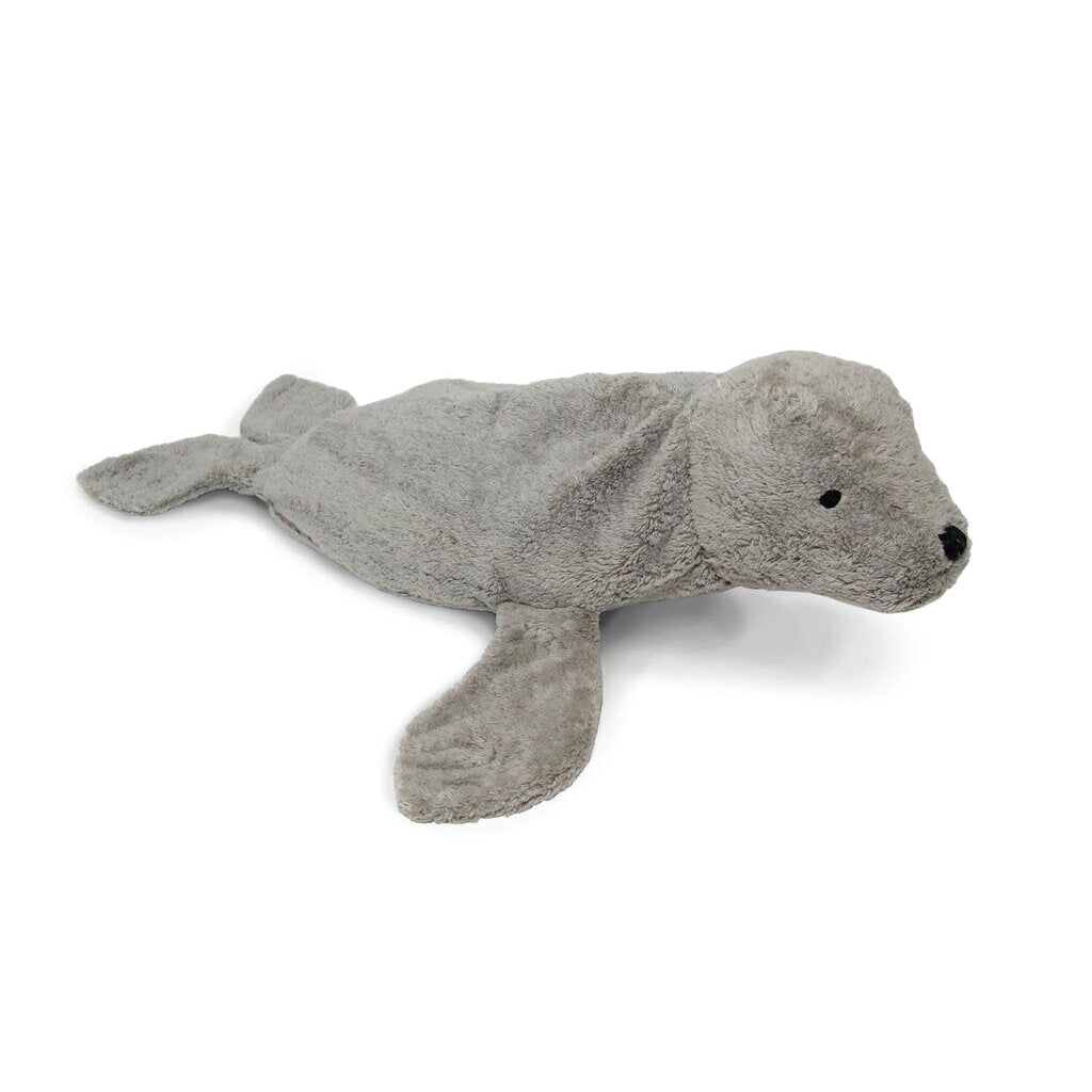 Senger Naturwelt - Knuffeldier Zeehond Warmtekussen Groot - Grijs