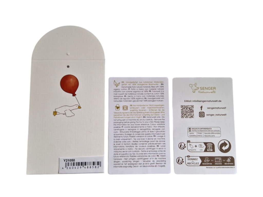 Senger Naturwelt - Zeehond Klein Knuffel warmtekussen met druivenpitjes