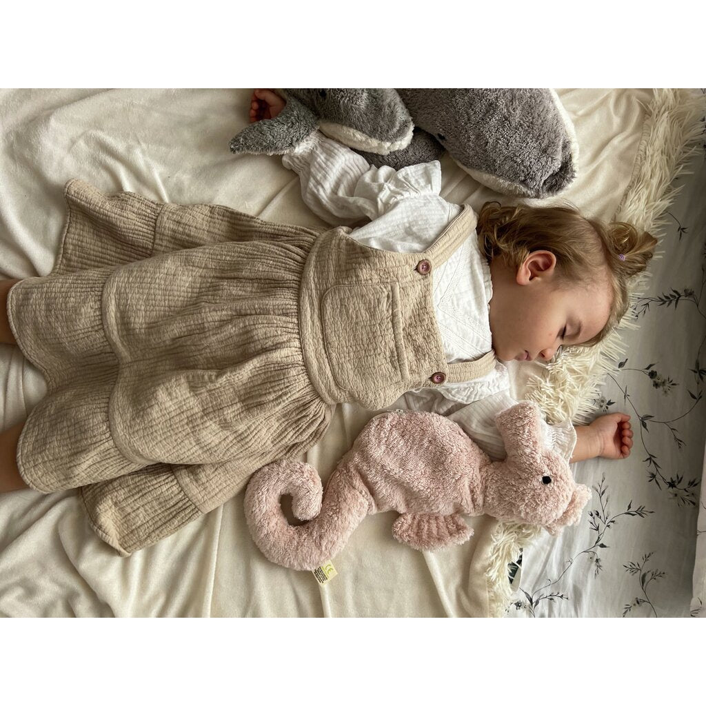 Senger Naturwelt - Zeepaard Klein Knuffel warmtekussen met druivenpitjes