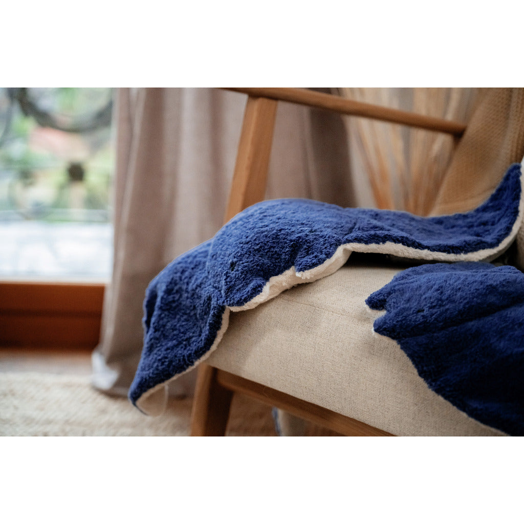 Senger Naturwelt - Knuffeldier Manta Warmtekussen Groot - Blauw