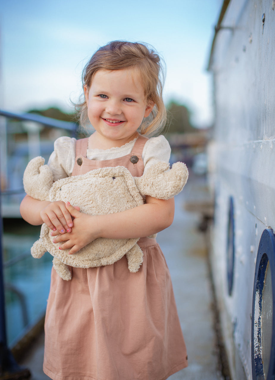 Senger Naturwelt - Knuffeldier Krab Warmtekussen Klein - Linnen