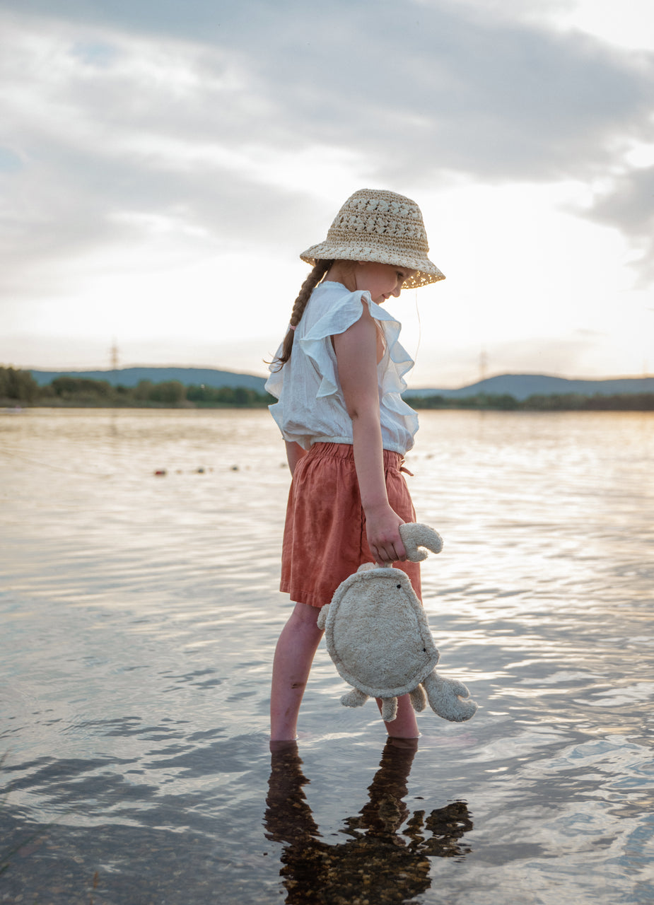Senger Naturwelt - Knuffeldier Krab Warmtekussen Klein - Linnen