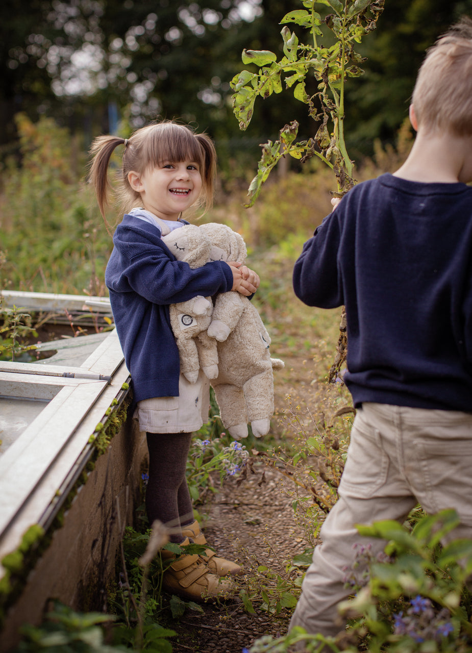 Senger Naturwelt - Knuffeldier Schaap Warmtekussen Groot - Linnen