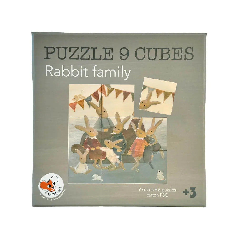 Egmont Toys - Puzzelkubus konijnenfamilie