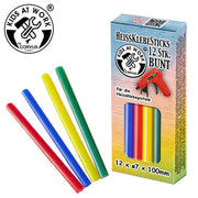 Kids At Work - Lijmsticks in 4 kleuren 7mm 12 Stk.