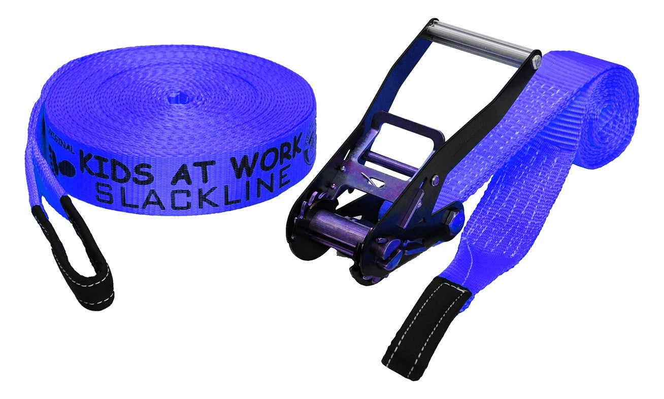 Kids At Work - Slackline blauw
