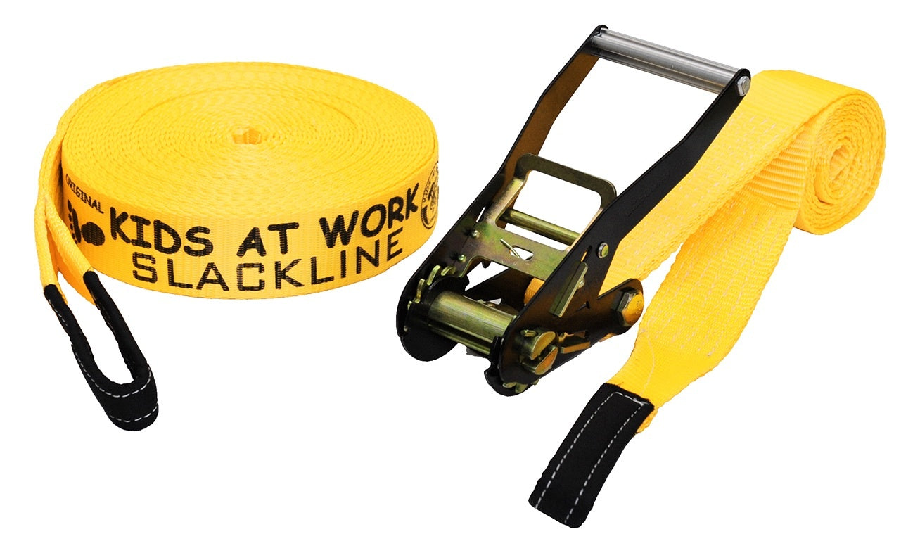 Kids At Work - Slackline geel
