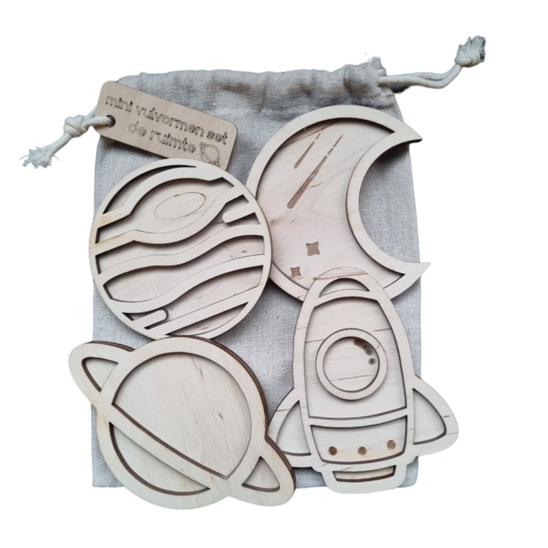 Kiddi - Mini vulvormen set De Ruimte
