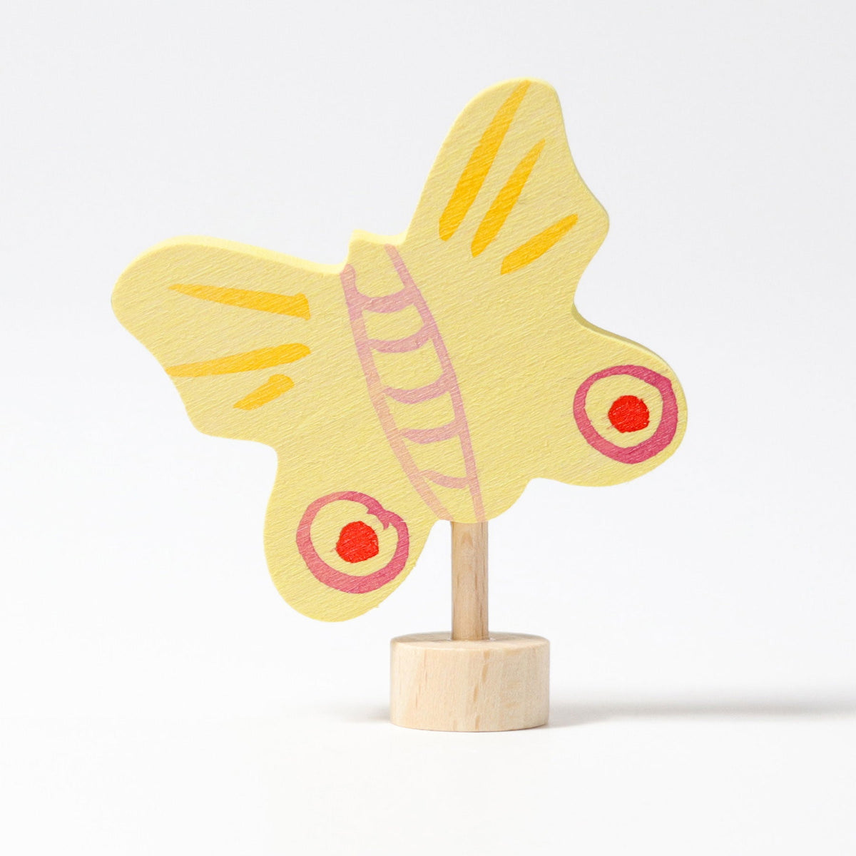 Grimm's - Decoratiefiguur gele vlinder