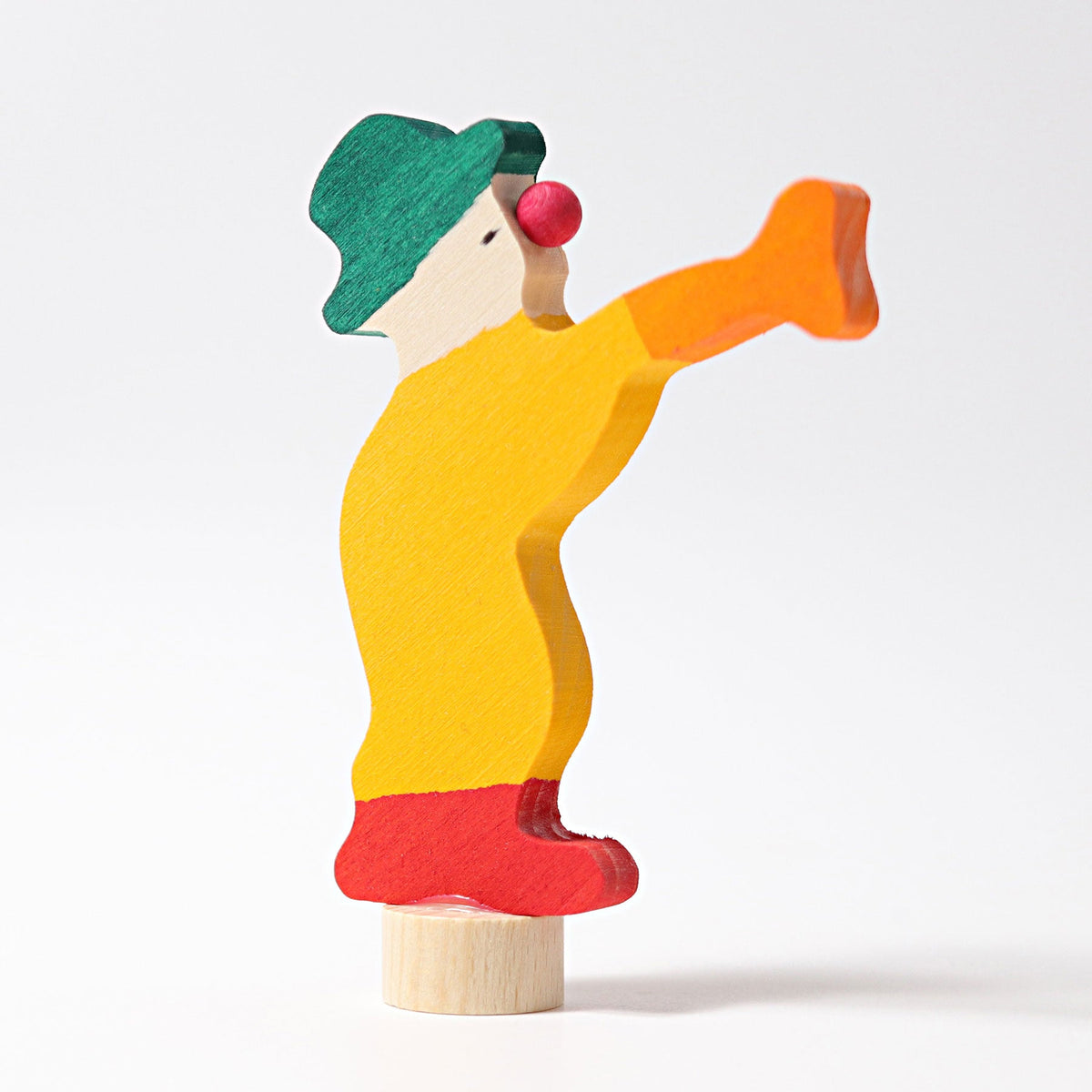 Grimm's - Clown met trompet decoratiefiguur