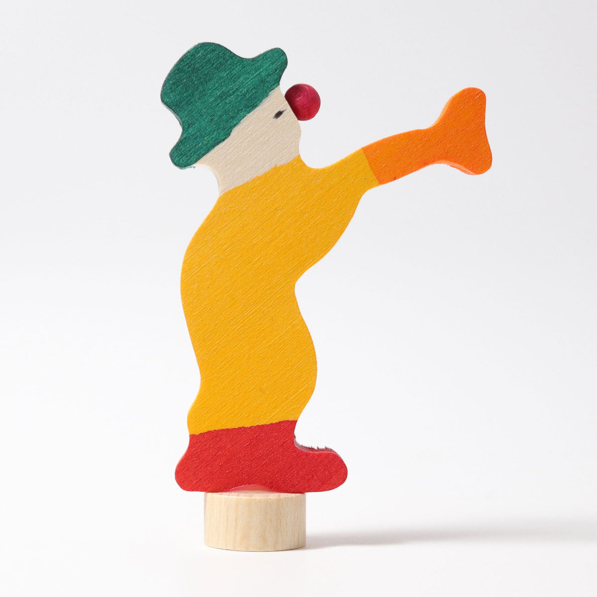 Grimm's - Clown met trompet decoratiefiguur