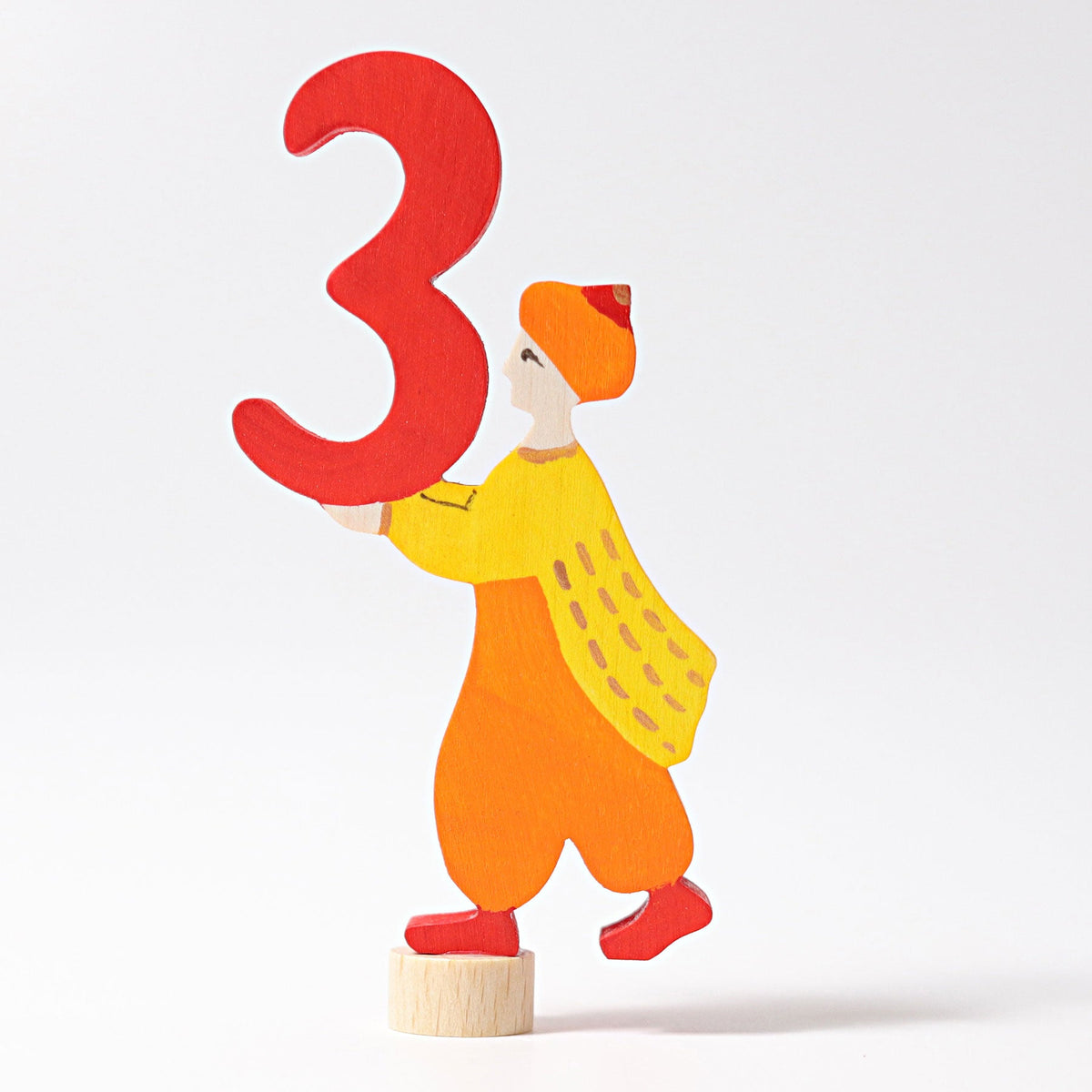 Grimm's - Sprookjesfiguur 3 – handbeschilderd voor jaarring of seizoenstafel