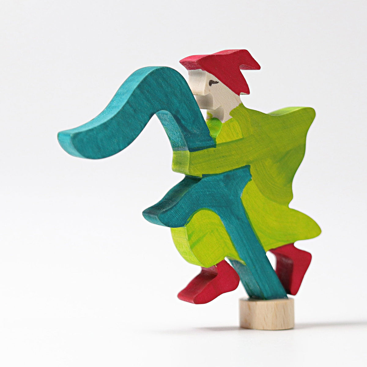 Grimm's - Decoratiefiguur sprookjes cijfer 7 met de hand beschilderd