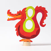Grimm's - Sprookjesfiguur cijfer 8 met de hand beschilderd
