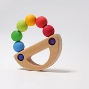 Grimm's - Regenboog Boot Grijpspeelgoed met Kralen