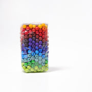 Grimm's - 480 Kleine Houten Rijgkralen in 12 Regenboogkleuren