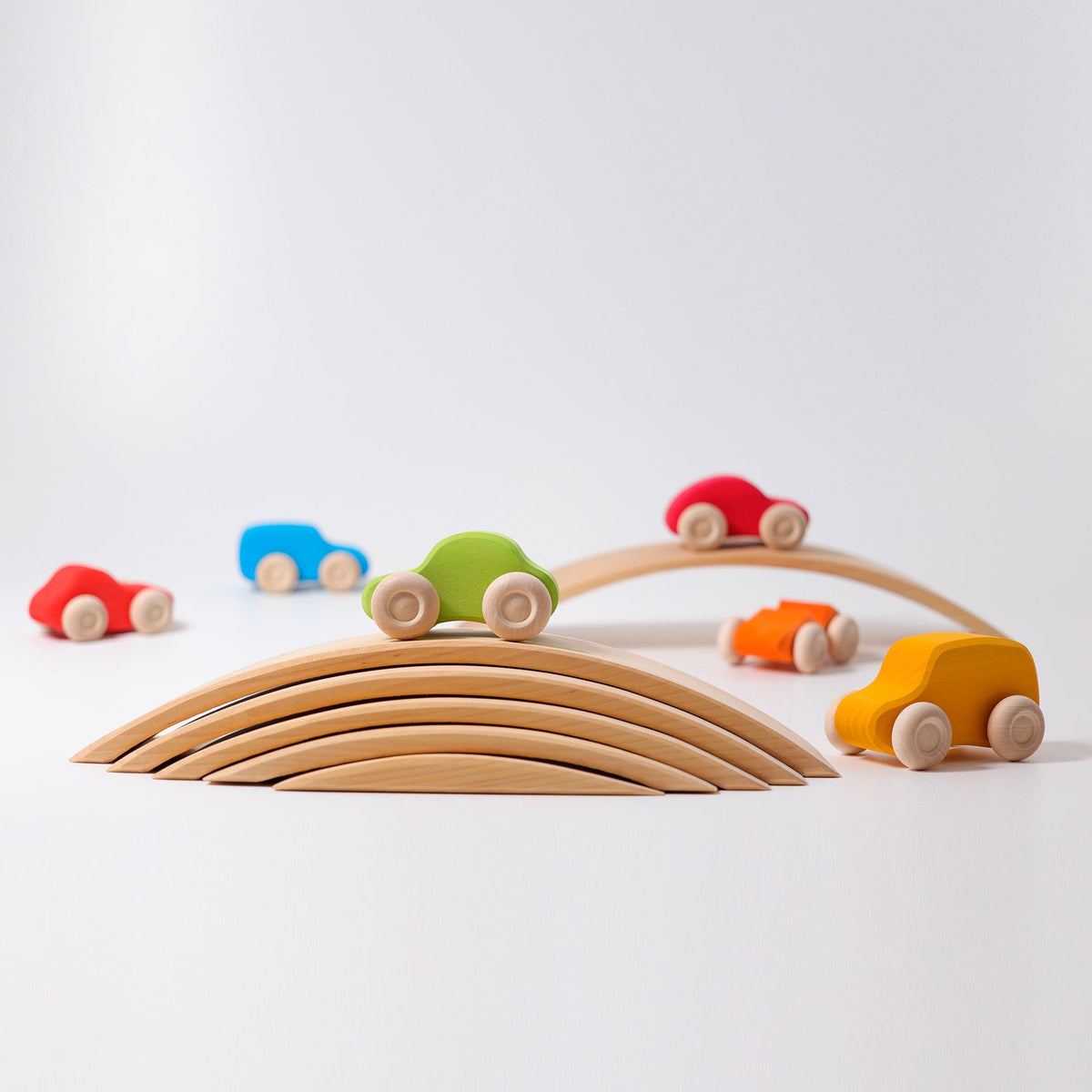 Grimm's - Natuurhouten brug 41 cm met 6 bogen