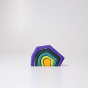 Grimm's - Kleine Aarde – 5-delig houten stapel- en bouwspeelgoed