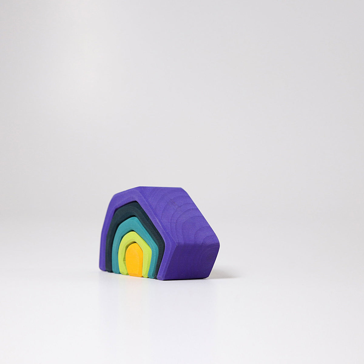 Grimm's - Kleine Aarde – 5-delig houten stapel- en bouwspeelgoed