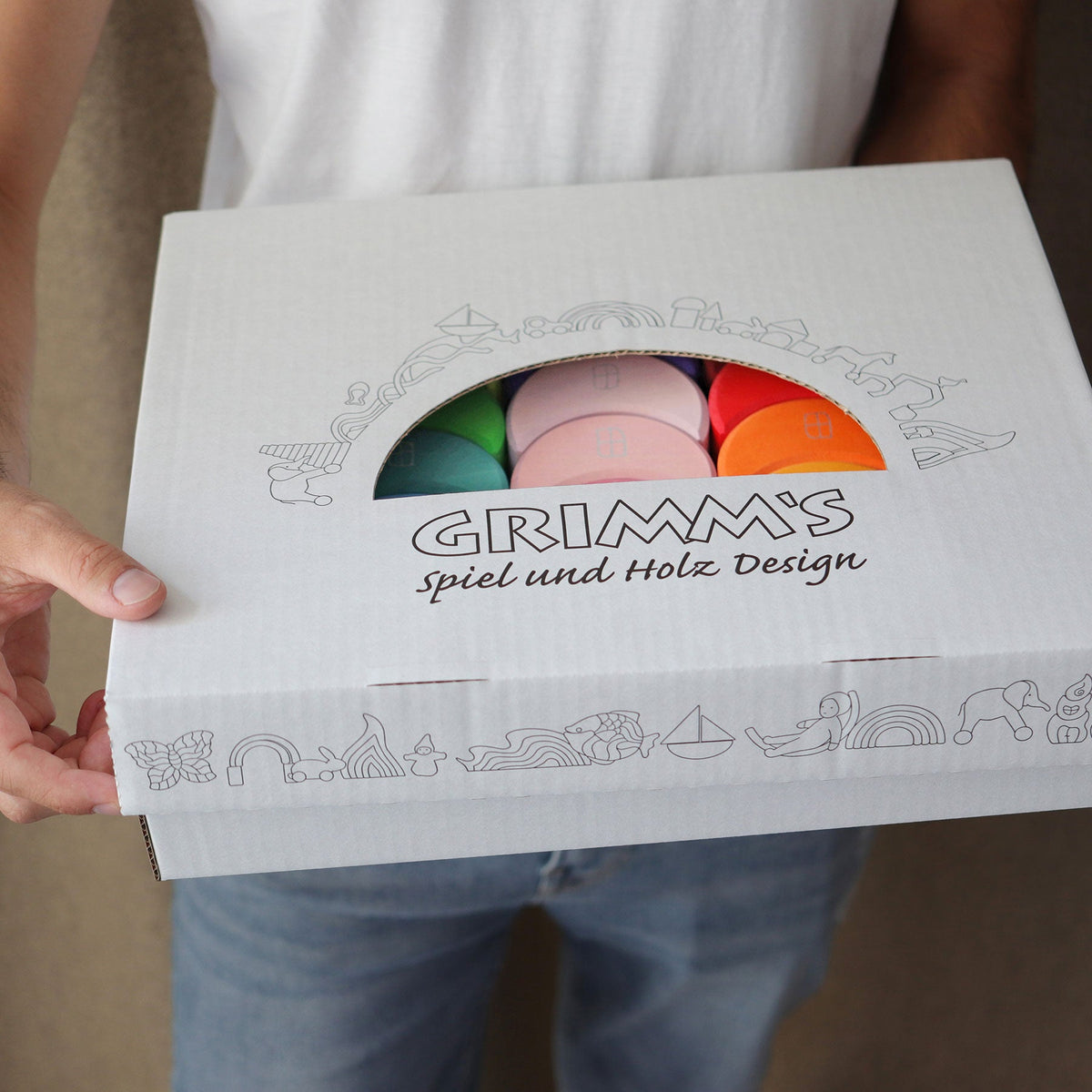 Grimm's - Stapelspel Maanhuisjes