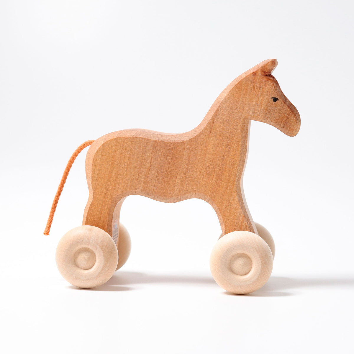 Grimm's - Paard Willy – duwfiguur van elzenhout