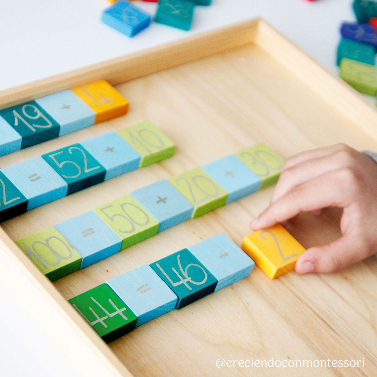 Grimm's - Rekenen met Kleuren – houten rekenbox met 200 plaatjes