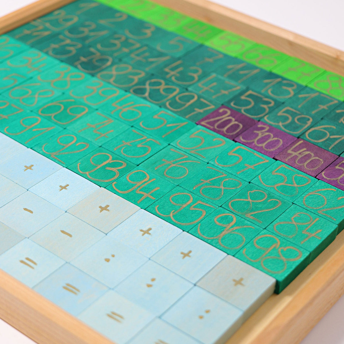 Grimm's - Rekenen met Kleuren – houten rekenbox met 200 plaatjes