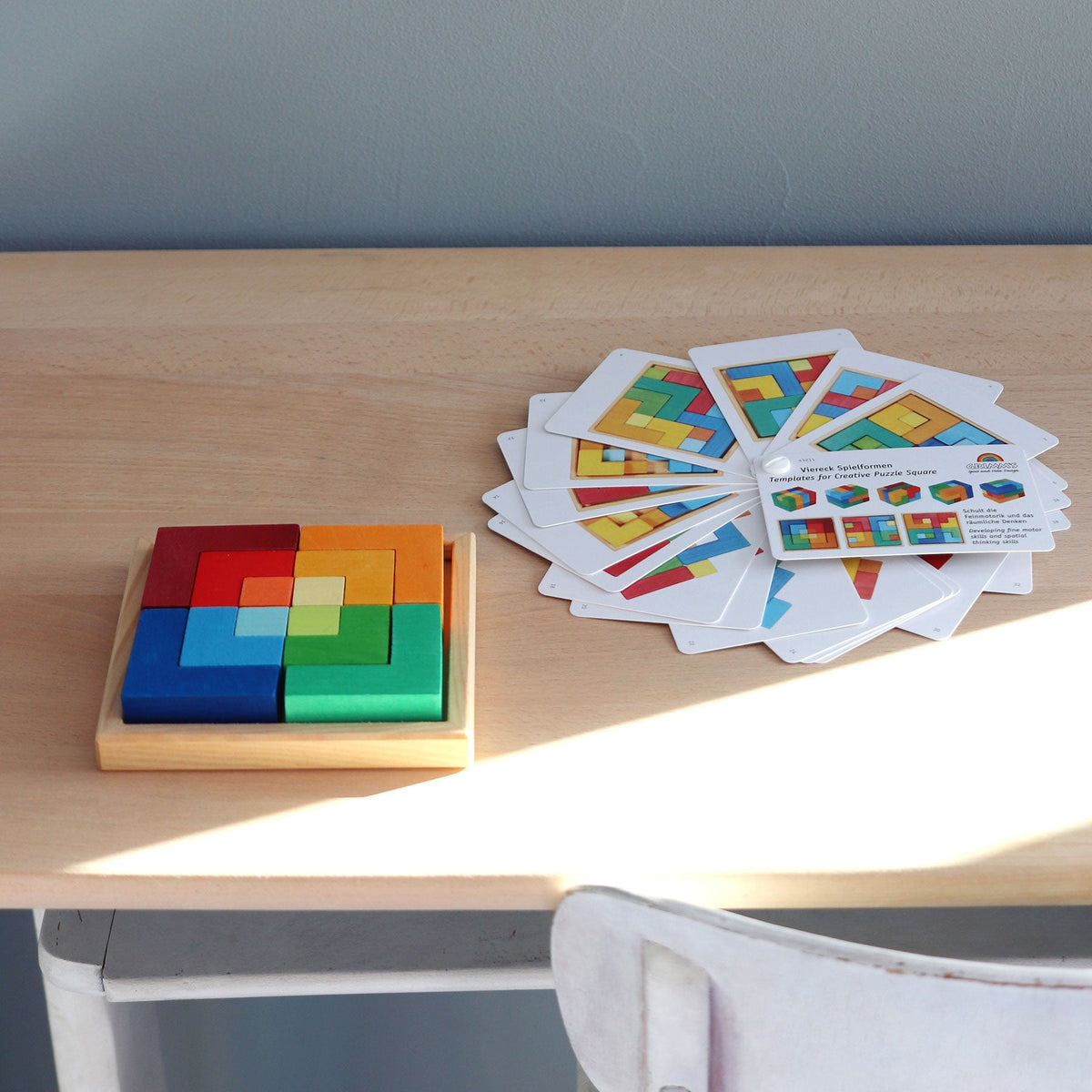 Grimm's - Creatieve Legpuzzel Vierkant met 39 Voorbeelden