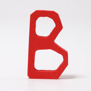 Grimm's - Houten letter B gekleurd lindehout 7,5 cm