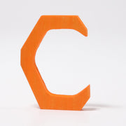 Grimm's - Houten Letter C - Antroposofisch Gekleurd