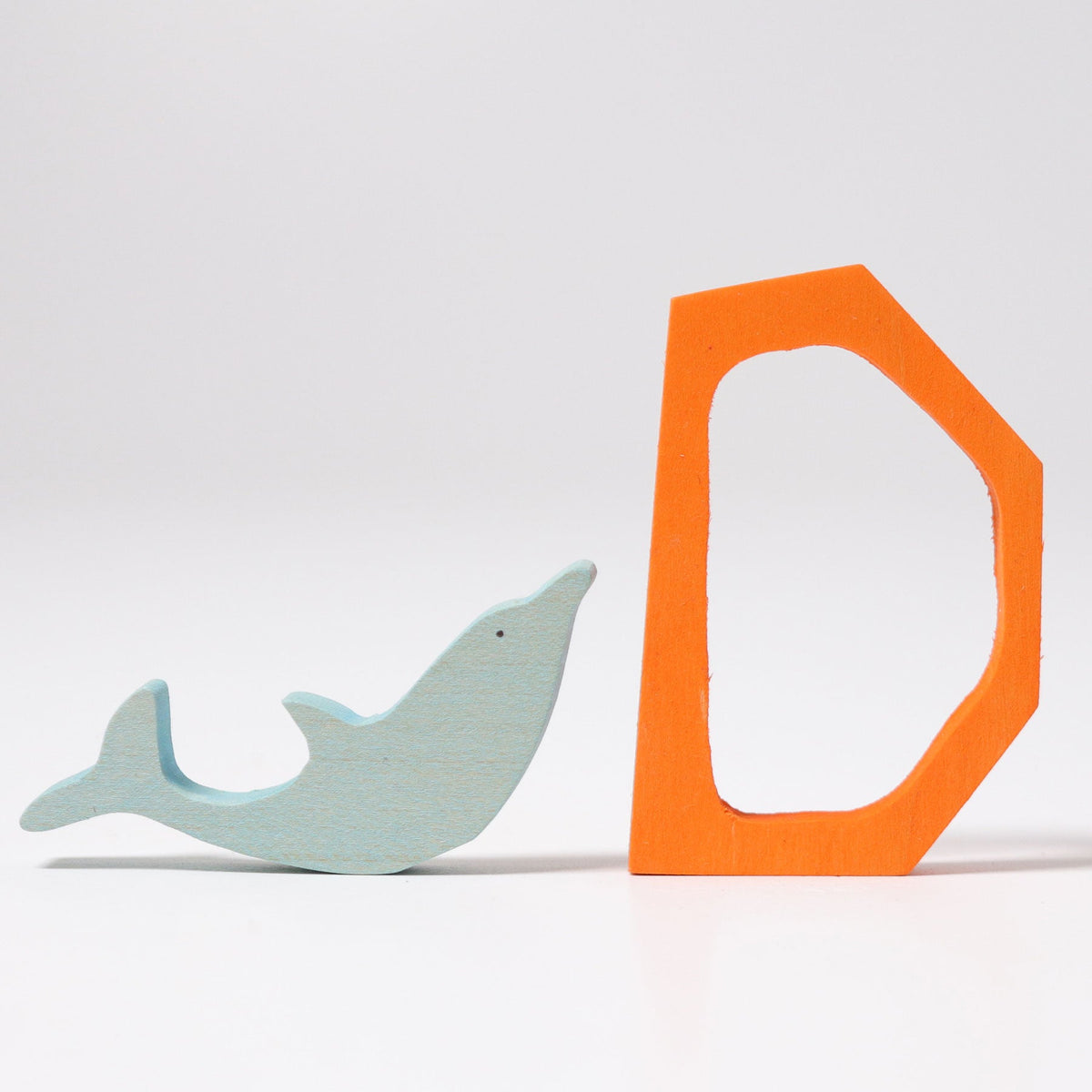 Grimm's - Houten letter D – antroposofisch gekleurd lindehout