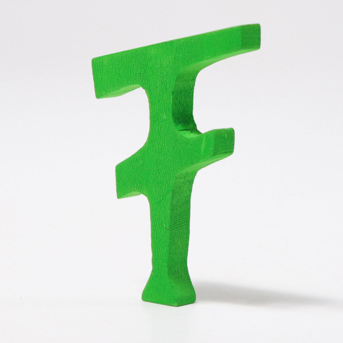 Grimm's - Houten letter F op standaard (antroposofisch gekleurd)