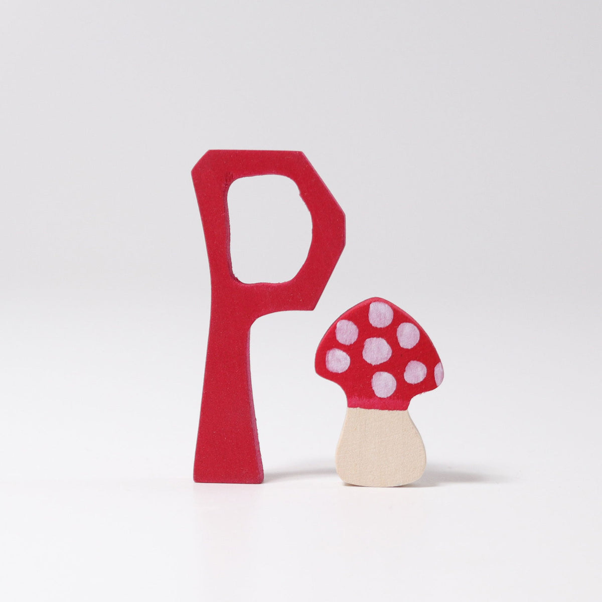 Grimm's - Houten Letter P – Gekleurd Lindenhout