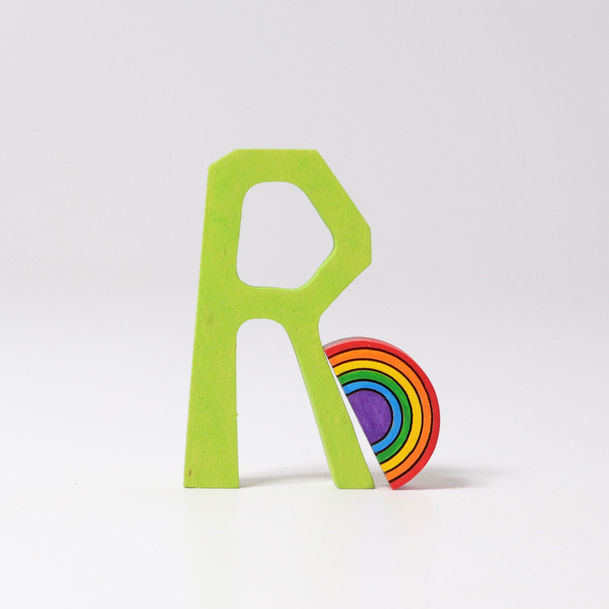 Grimm's - Houten Letter R Gekleurd Lindenhouten Decoratie