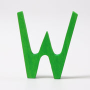 Grimm's - Houten letter W met antroposofische kleuren