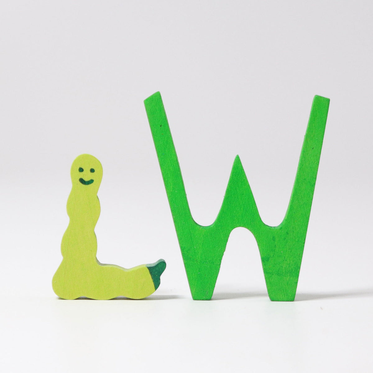 Grimm's - Houten letter W met antroposofische kleuren