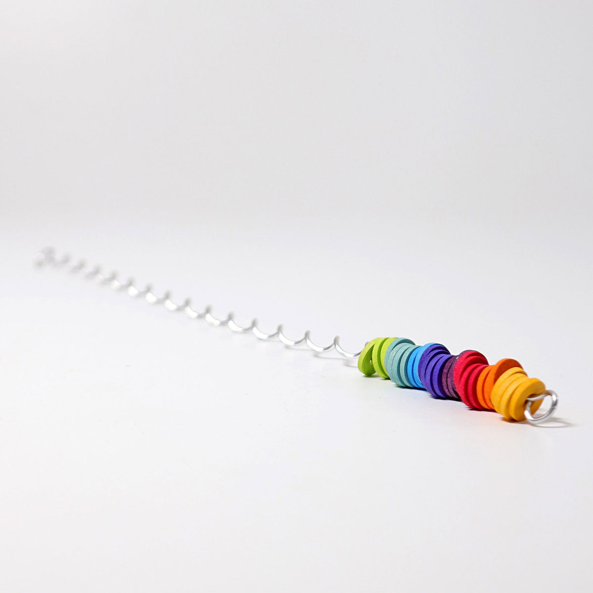 Grimm's - Spirelli regenboogspiraal met houten schijfjes