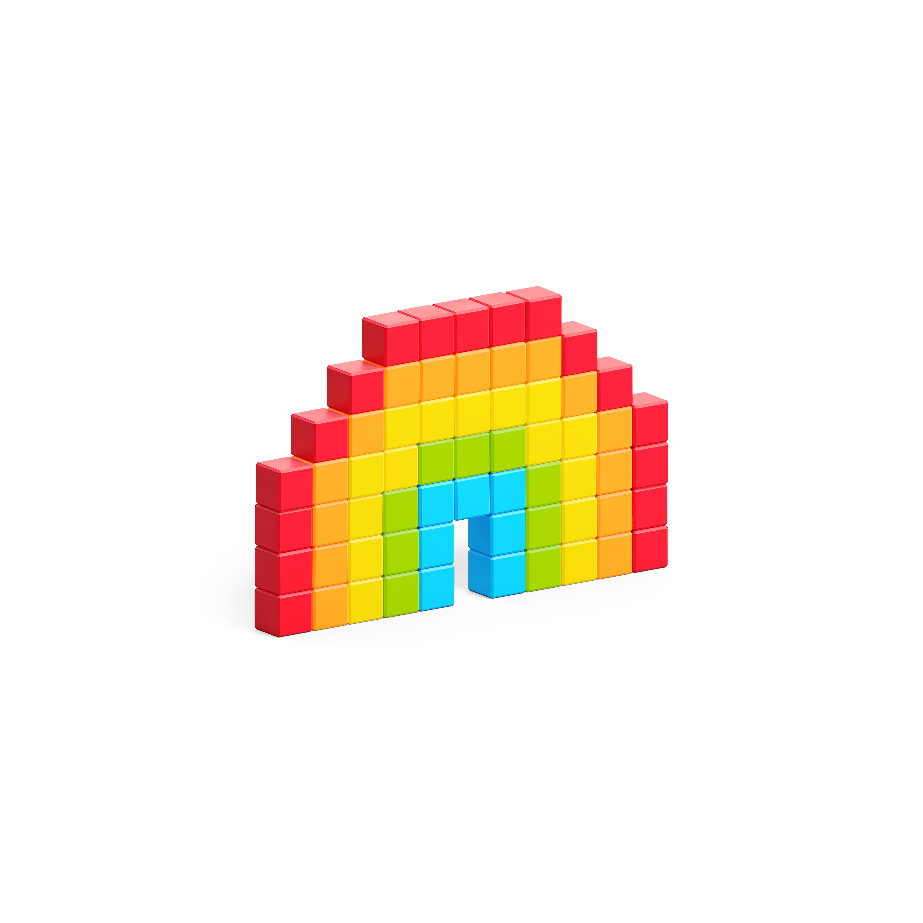 Pixio - Story serie Rainbow - 63 magneetblokjes