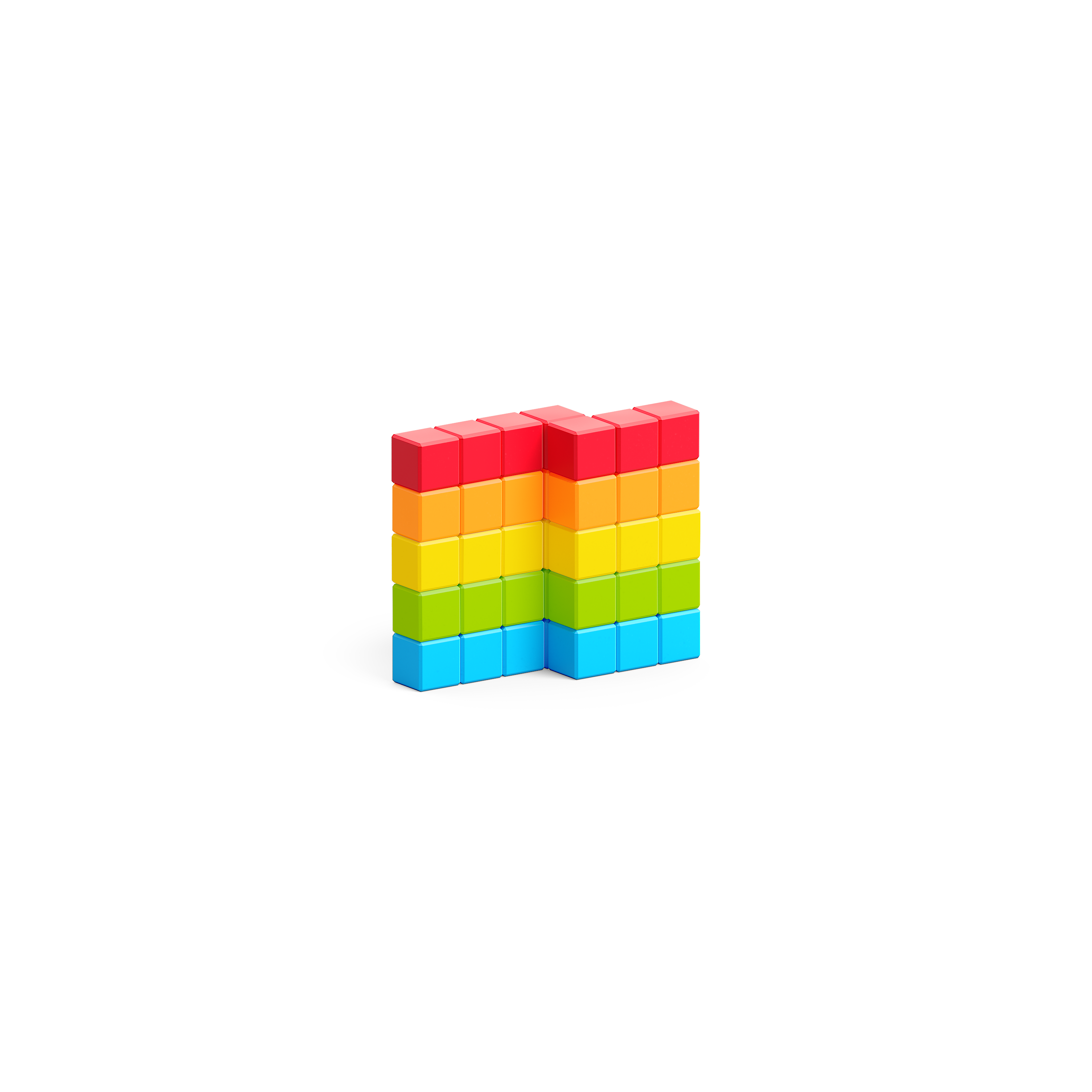 Pixio - Story serie Rainbow - 63 magneetblokjes