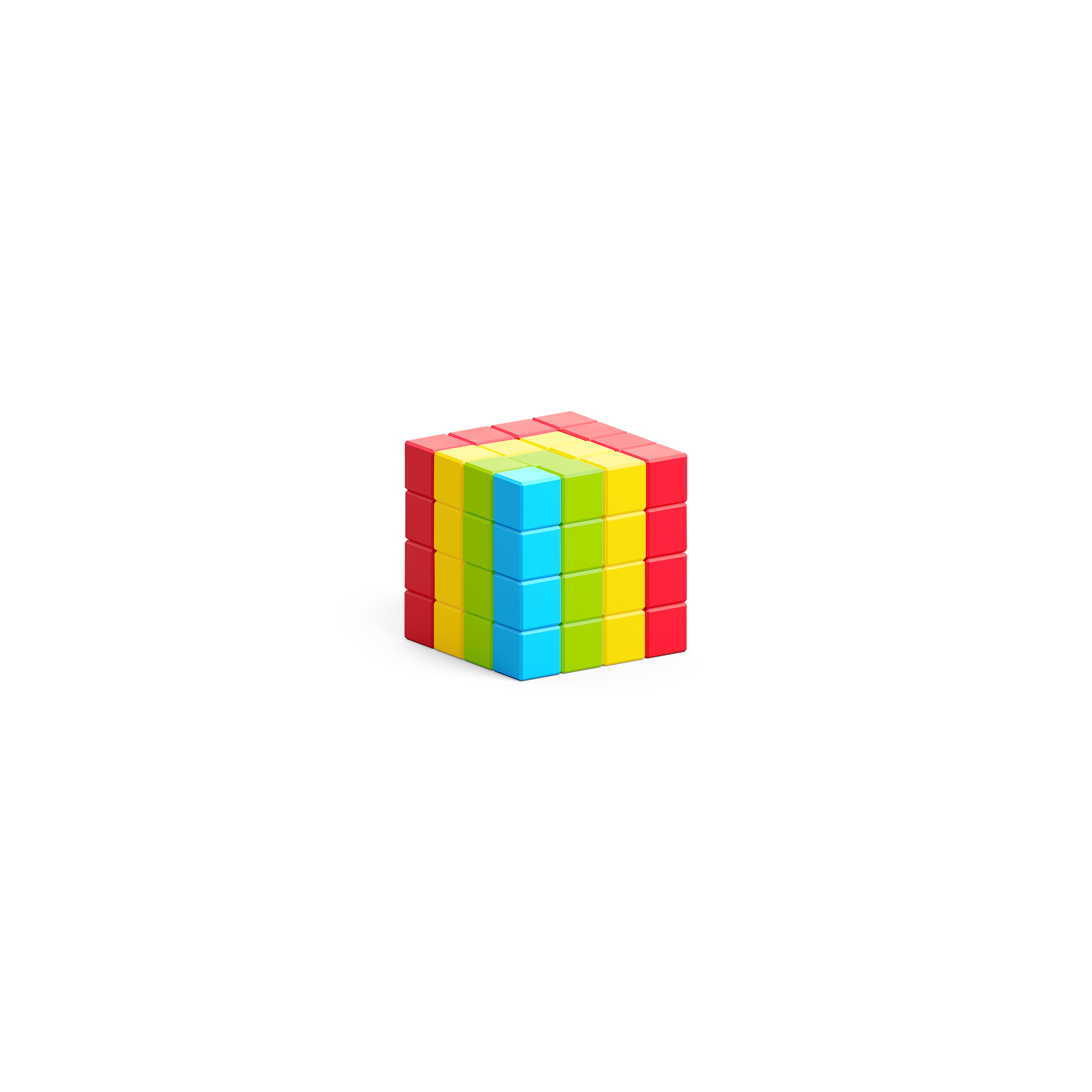 Pixio - Story serie Rainbow - 63 magneetblokjes