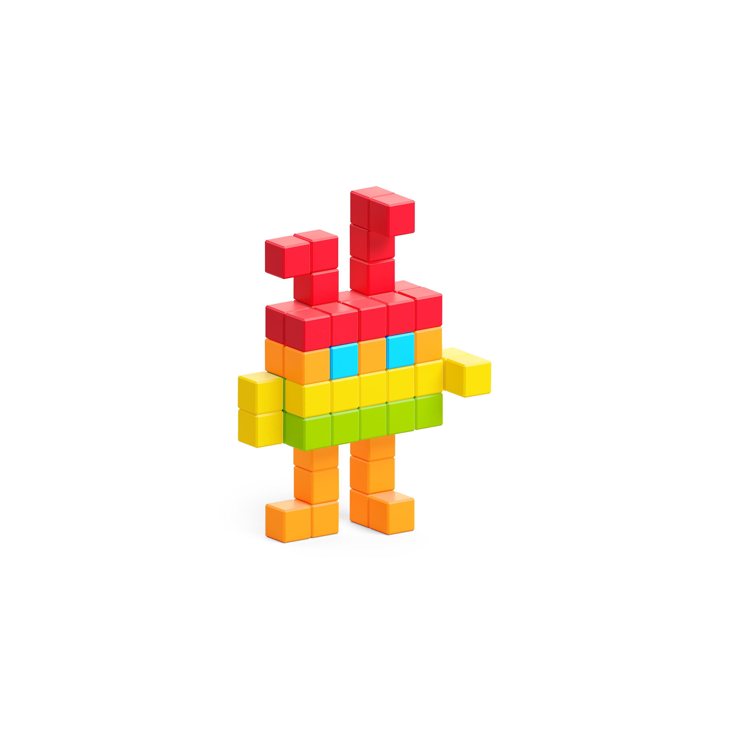 Pixio - Story serie Rainbow - 63 magneetblokjes