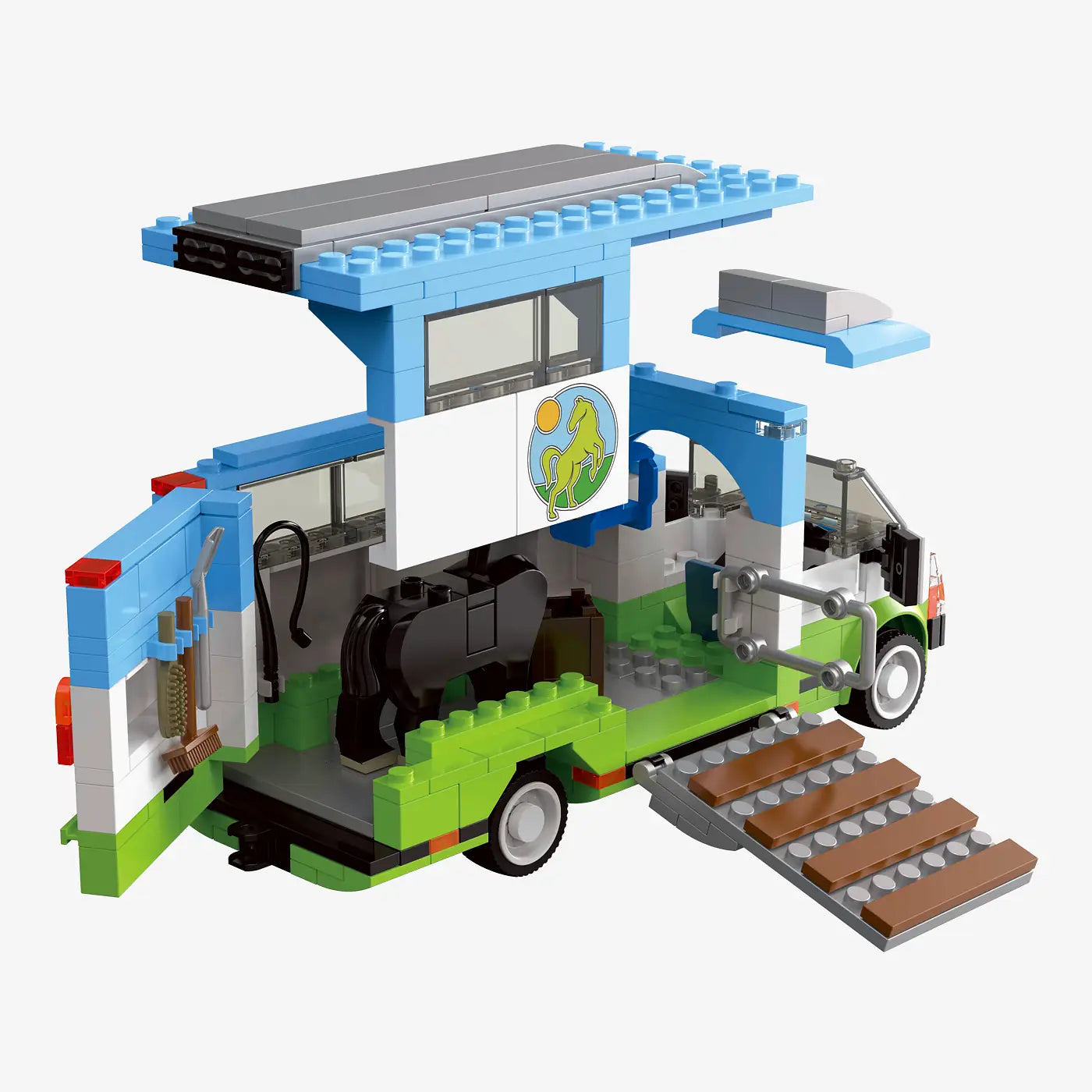 BlueBrixx - Paardentransporter (341 bouwstenen) 6+ jaar - bouwset