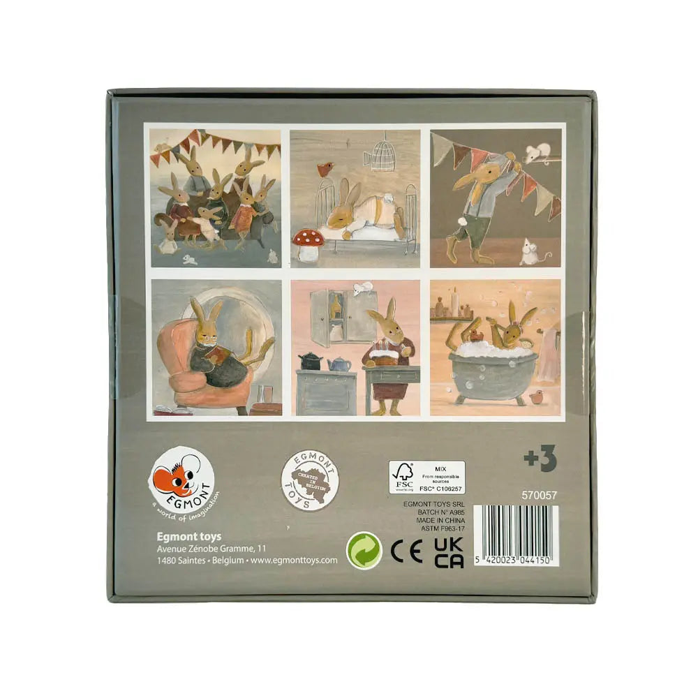 Egmont Toys - Puzzelkubus konijnenfamilie